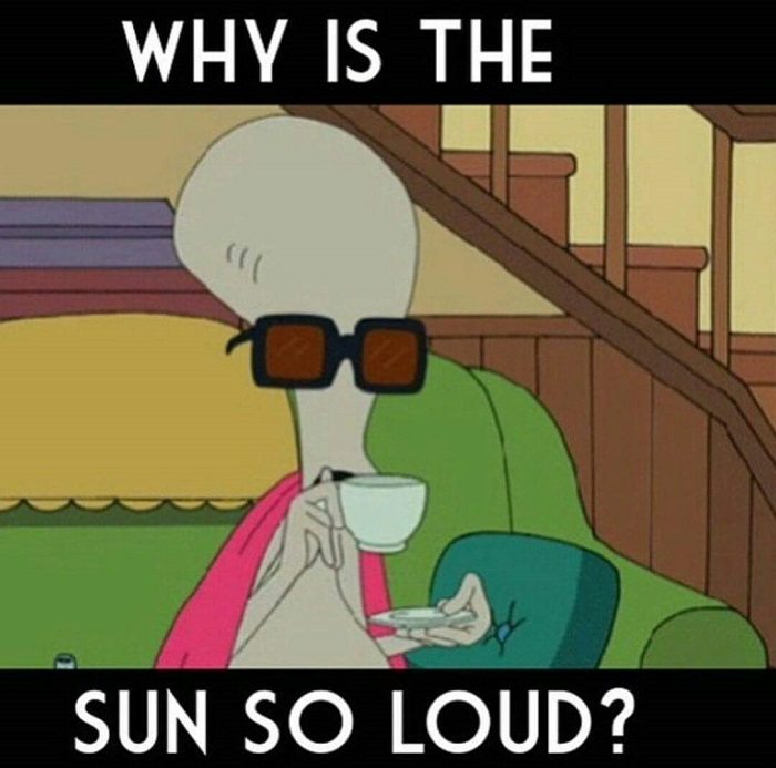 meme preco je slnko tak hlasne